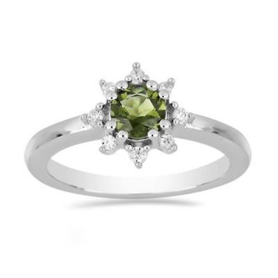 ANELLI IN ARGENTO MOLDAVITE CT